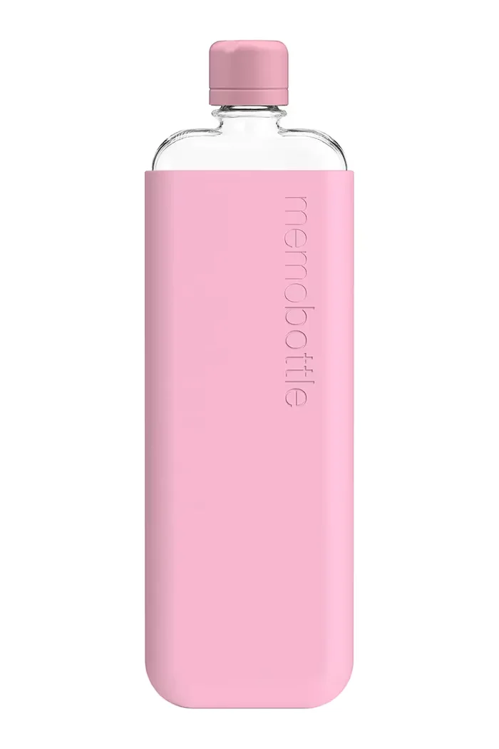 memobottle Бутилка за вода Original Slim 450 ml в розово