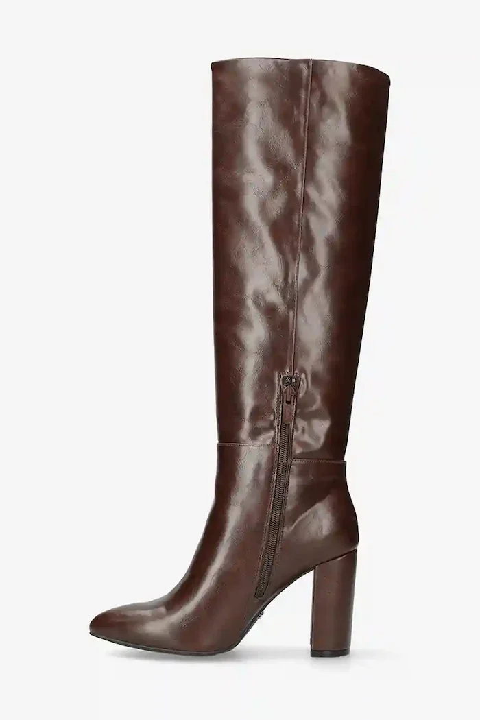 Mexx Ботуши KRYSTAL INDY в кафяво с дебел ток MI001800153W