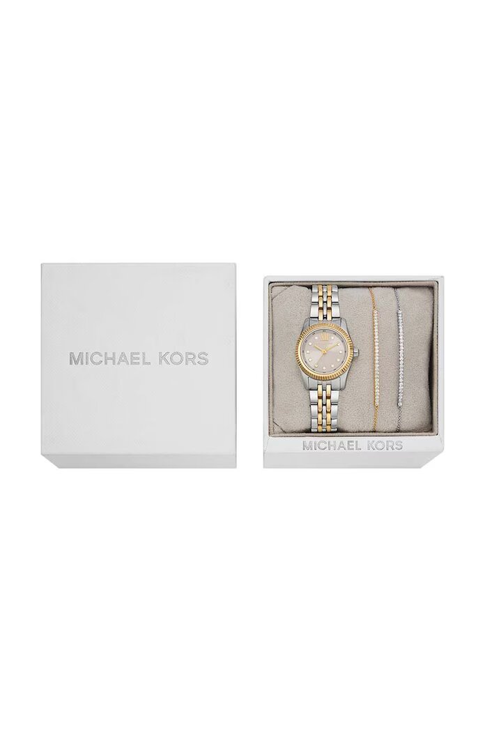 Michael Kors Часовник и гривни в сребристо MK4815SET