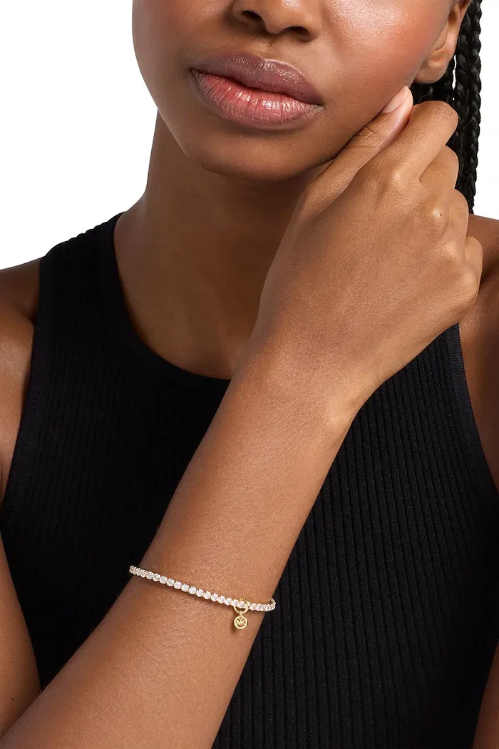 Michael Kors гривна дамска месингова с циркон MKJ8682710