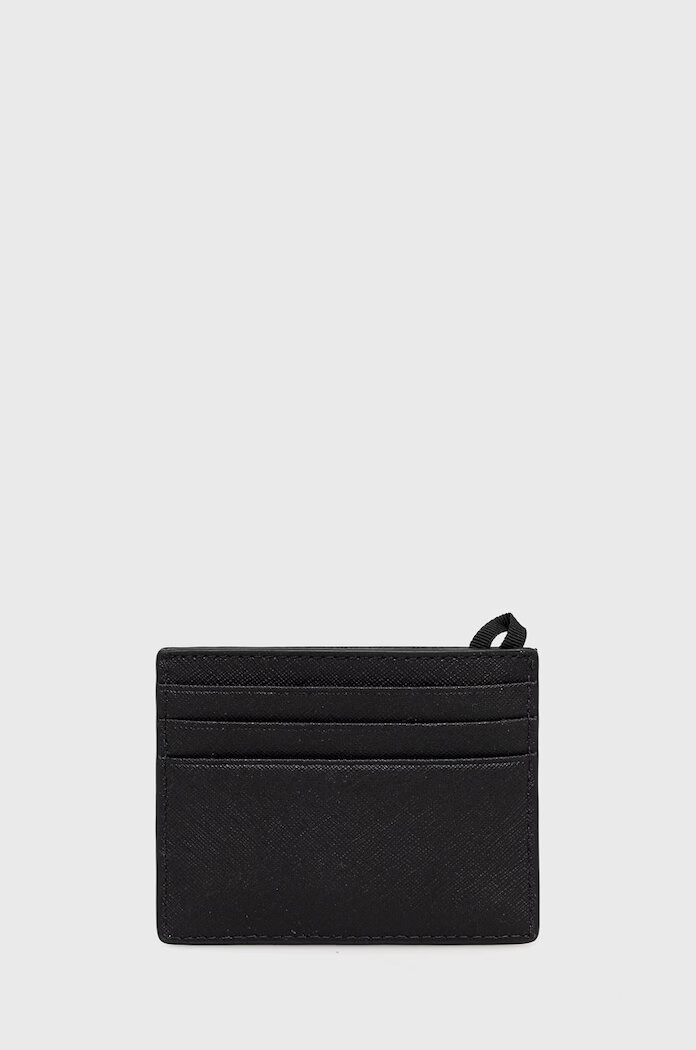 Michael Kors Кожен калъф за карти мъжки в черно