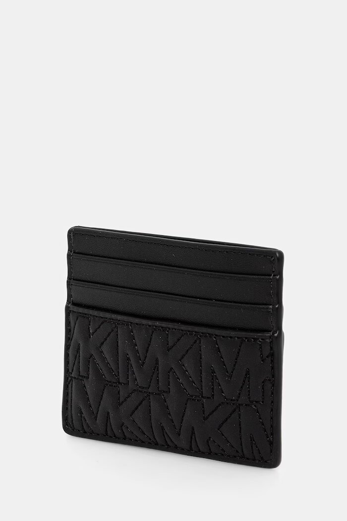 Michael Kors Кожен калъф за карти в черно 39R6SHDD2L
