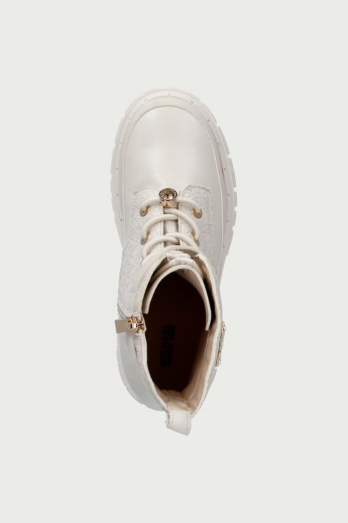 Michael Kors кубинки с платформа за деца BLAKE MK бежови MK05085256