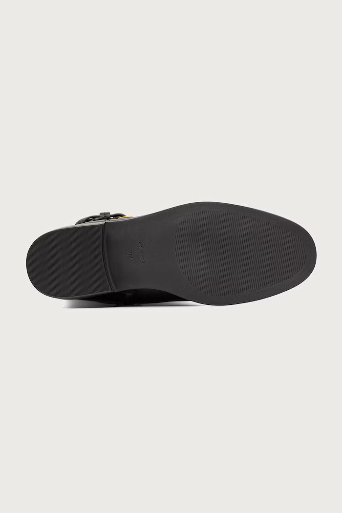 Michael Michael Kors ботуши под коляното дамски от кожа Beverly Flat Boot кафяви 40F6BVFB5S.251