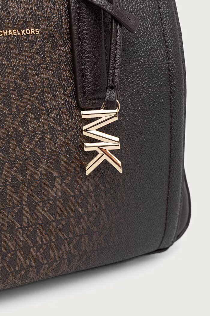 Michael Michael Kors чанта crossbody дамска от имитация на кожа LAILA кафява 30F6G9IS1B