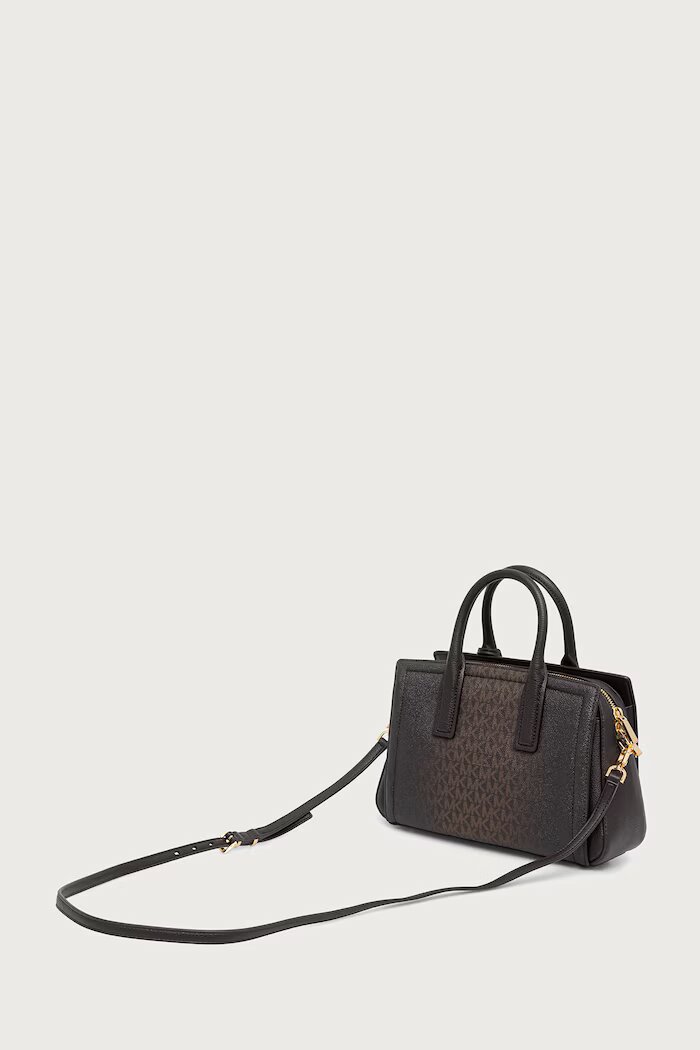 Michael Michael Kors чанта crossbody дамска от имитация на кожа LAILA кафява 30F6G9IS1B