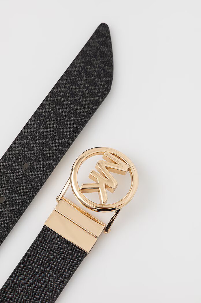 Michael Michael Kors двустранен колан дамски от имитация на кожа черен 558725