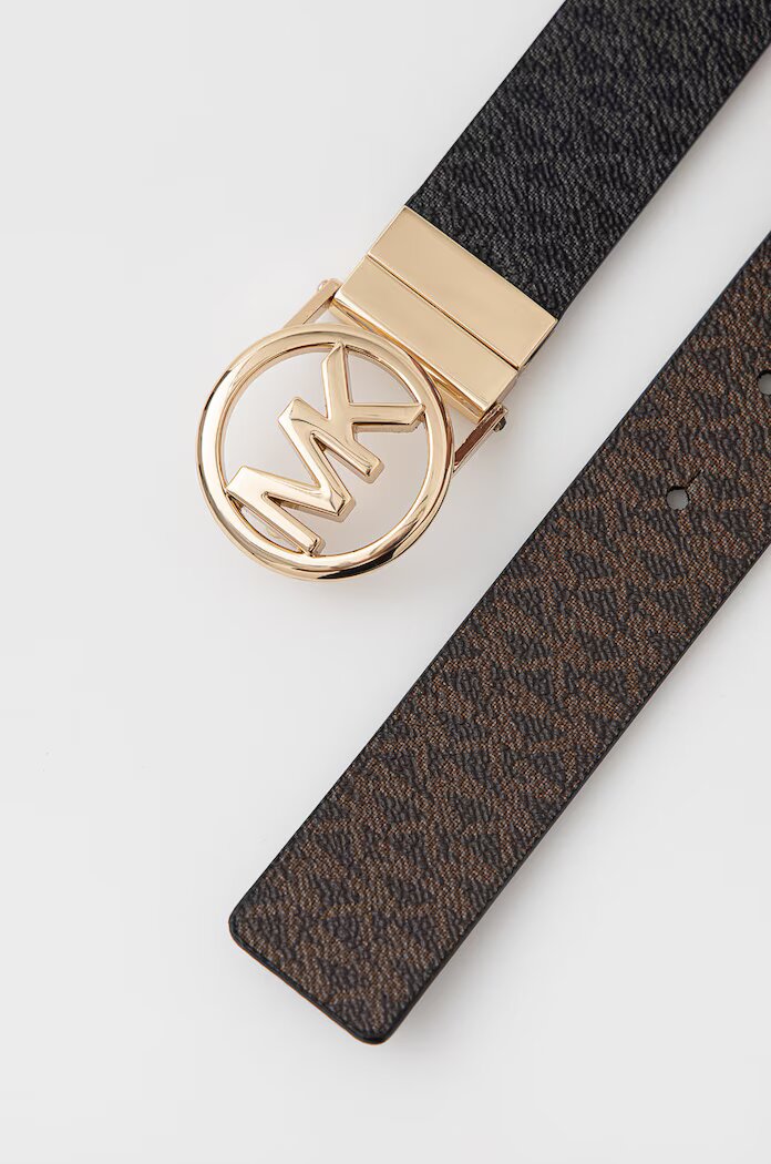 Michael Michael Kors двустранен колан дамски от имитация на кожа кафяв 551342