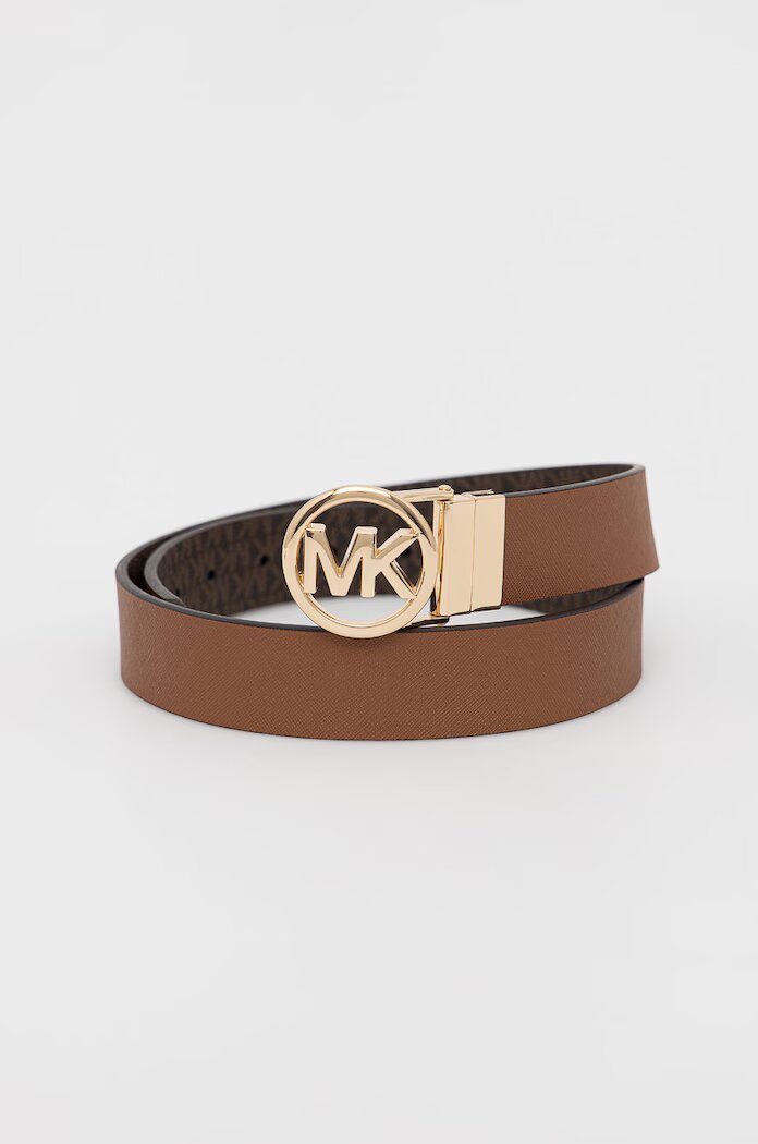 Michael Michael Kors двустранен колан дамски от имитация на кожа кафяв 558725