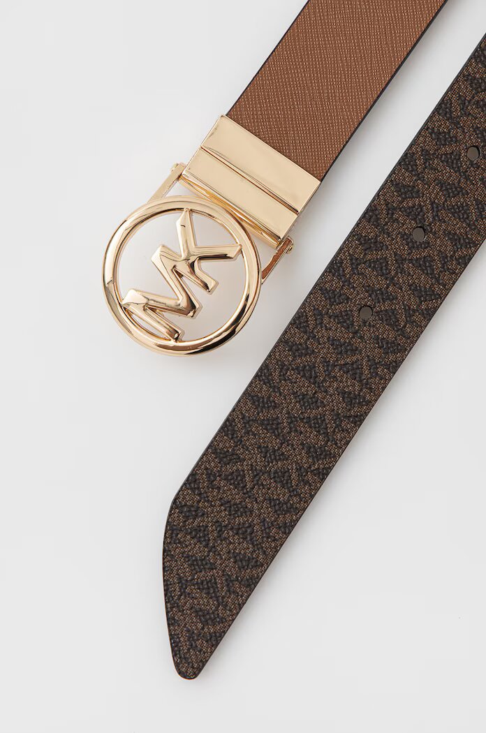 Michael Michael Kors двустранен колан дамски от имитация на кожа кафяв 558725