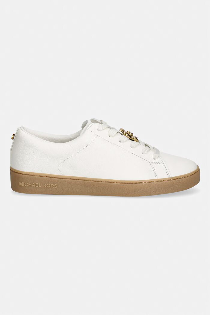 Michael Michael Kors Keaton Lace Up маратонки дамски от кожа бели 43T6KTFS1L.165