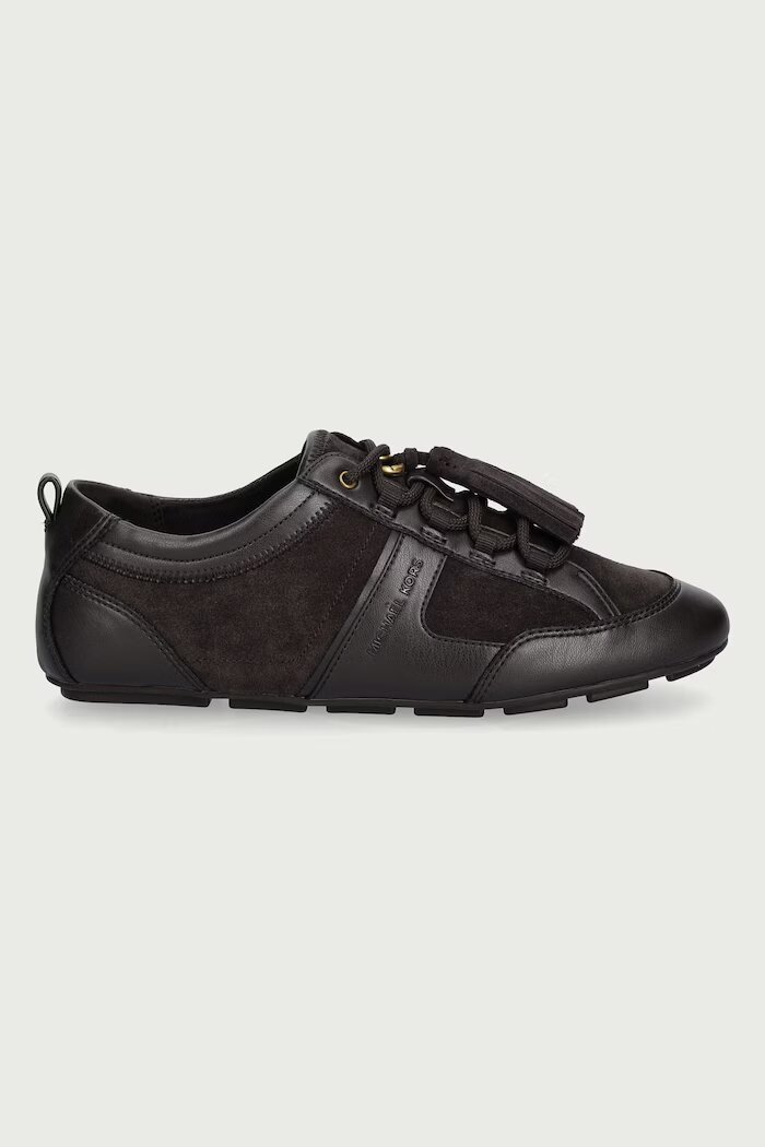 Michael Michael Kors Keely Trainer маратонки дамски от кожа кафяви 43F6KLFS2S.251