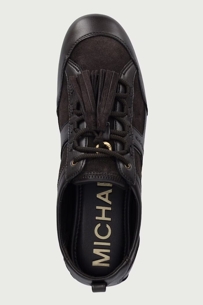 Michael Michael Kors Keely Trainer маратонки дамски от кожа кафяви 43F6KLFS2S.251
