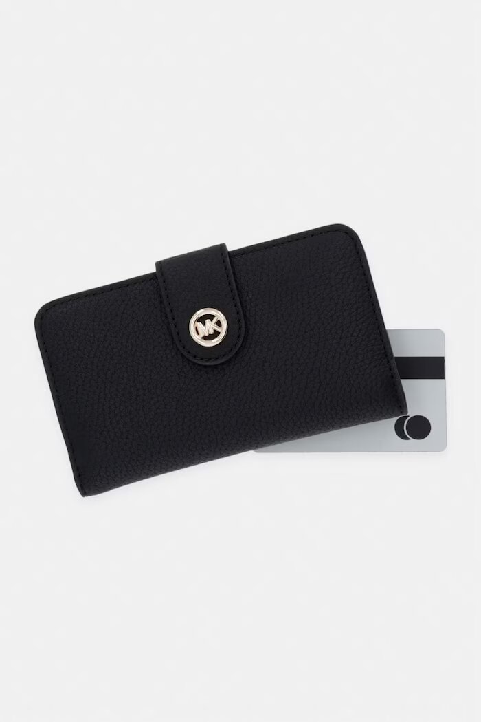 Michael Michael Kors Кожен портфейл в черно 32S6G17F8L