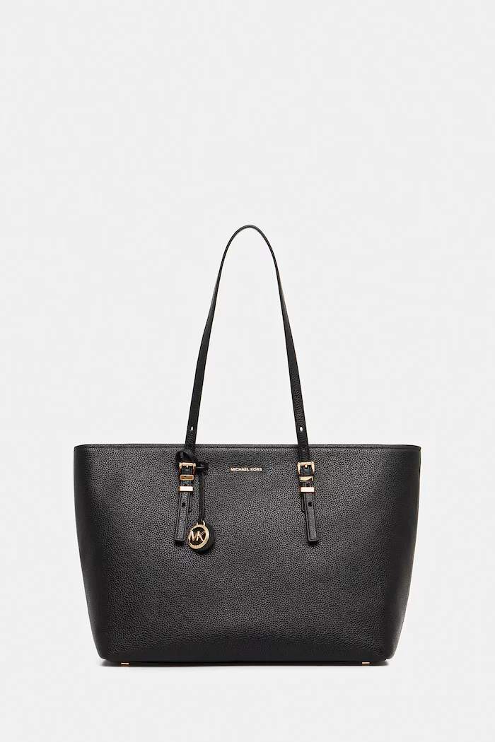Michael Michael Kors Кожена чанта QUINN в черно 30T5GQNT9L