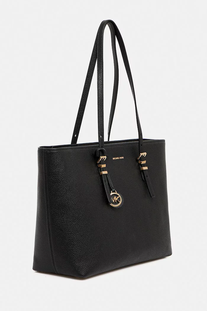 Michael Michael Kors Кожена чанта QUINN в черно 30T5GQNT9L