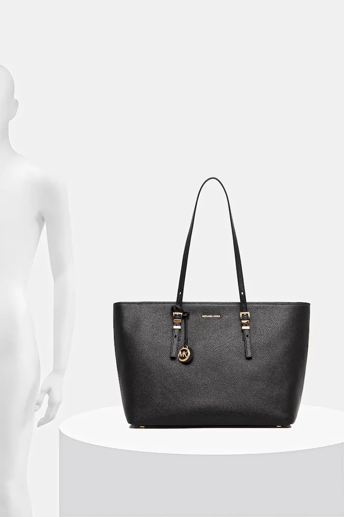 Michael Michael Kors Кожена чанта QUINN в черно 30T5GQNT9L