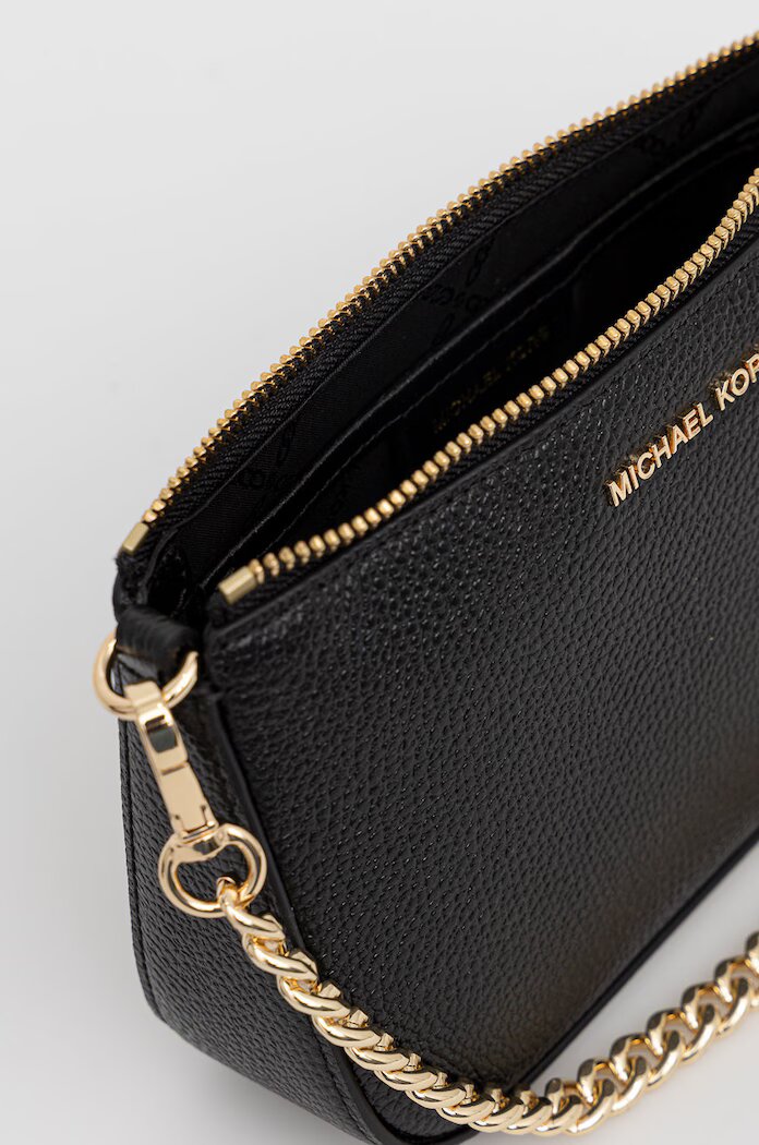 Michael Michael Kors Кожена чанта в черно