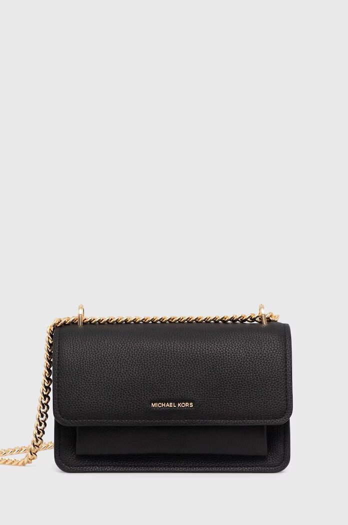 Michael Michael Kors Кожена чанта в черно 30T4GC7L3T