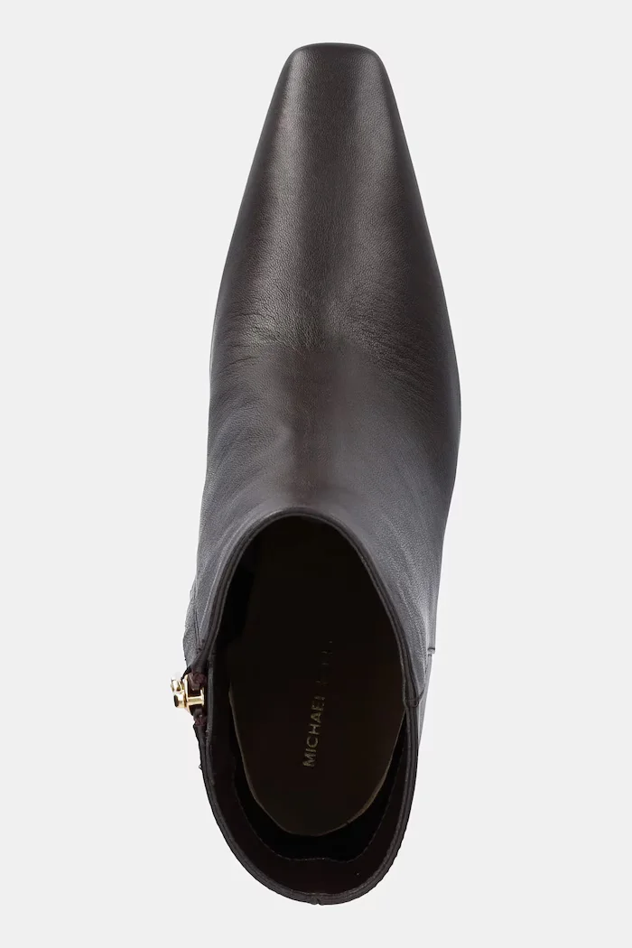 Michael Michael Kors Кожени боти Elise в кафяво с дебел ток 40T5ELME5L.251