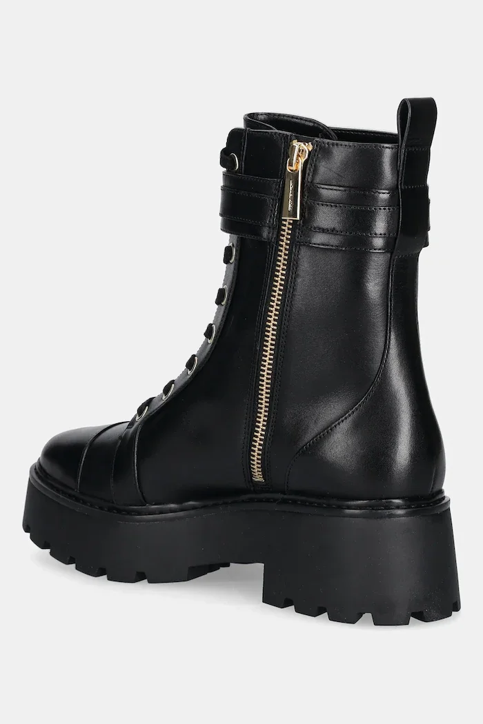Michael Michael Kors Кожени кубинки Mandy в черно с платформа 40T5MAFE5L.001