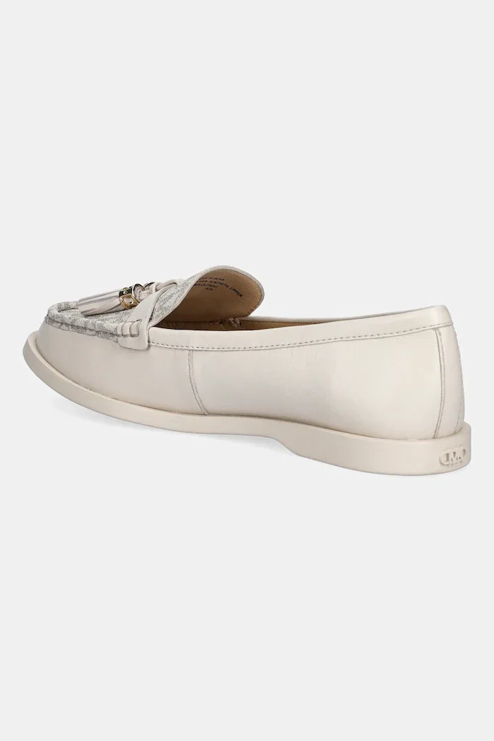Michael Michael Kors Кожени мокасини Kiernan Loafer в бежово с равна подметка 40T4KRFP1B.289
