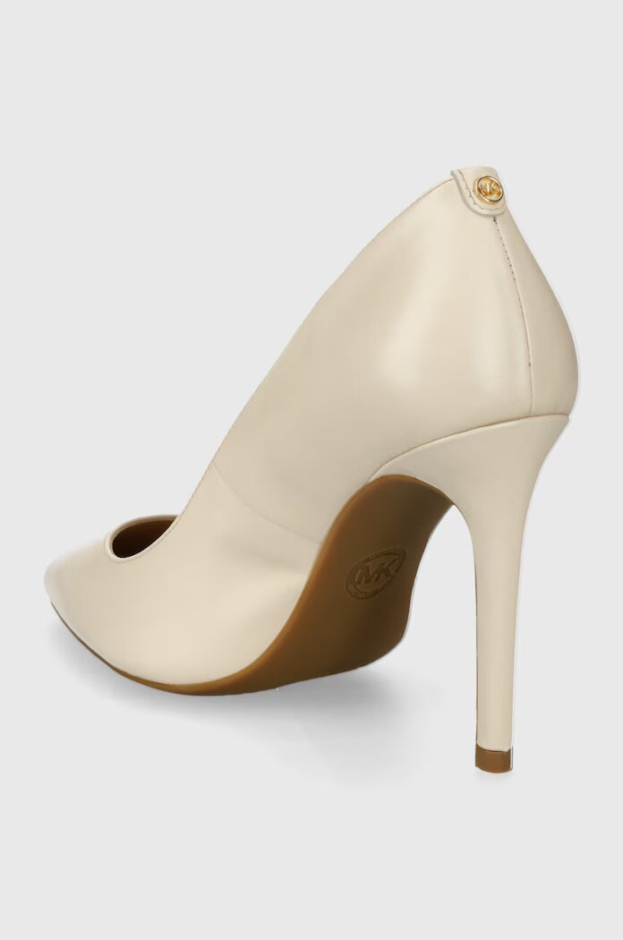 Michael Michael Kors Кожени обувки с тънък ток Alina в бежово 40R4HNHP1L