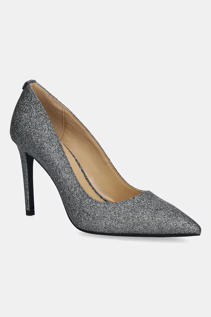 Michael Michael Kors Кожени обувки с тънък ток Alina в сребристо 40F5HNHP1M.041