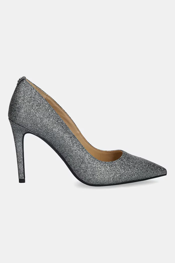 Michael Michael Kors Кожени обувки с тънък ток Alina в сребристо 40F5HNHP1M.041