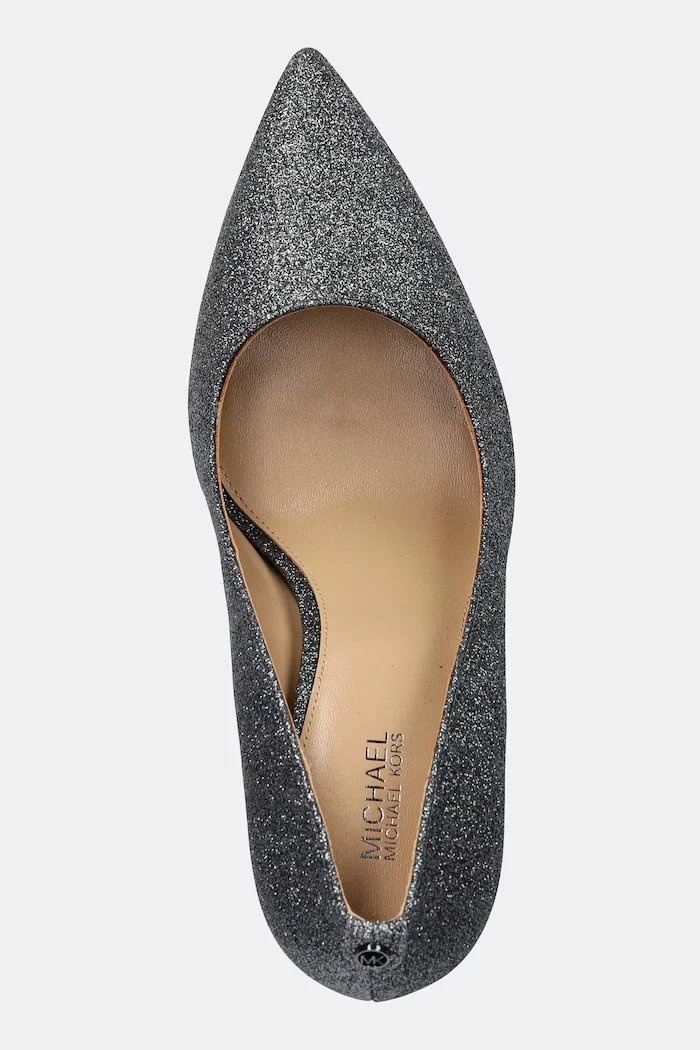 Michael Michael Kors Кожени обувки с тънък ток Alina в сребристо 40F5HNHP1M.041