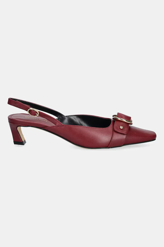 Michael Michael Kors Кожени обувки с тънък ток Jaden в бордо с нисък ток 40T5JDMS1L.691