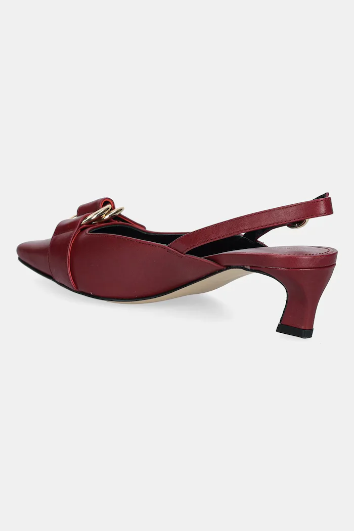 Michael Michael Kors Кожени обувки с тънък ток Jaden в бордо с нисък ток 40T5JDMS1L.691