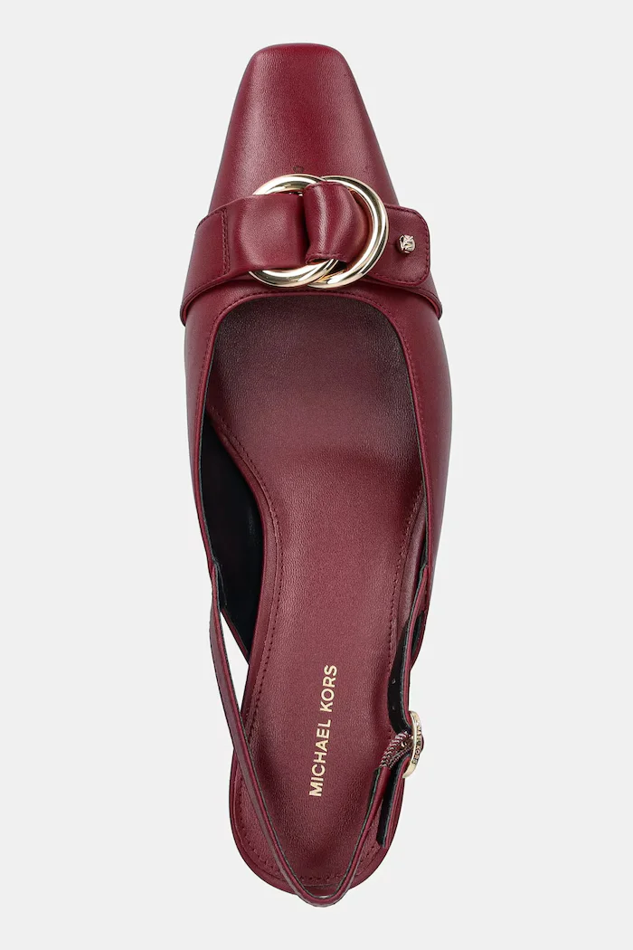 Michael Michael Kors Кожени обувки с тънък ток Jaden в бордо с нисък ток 40T5JDMS1L.691