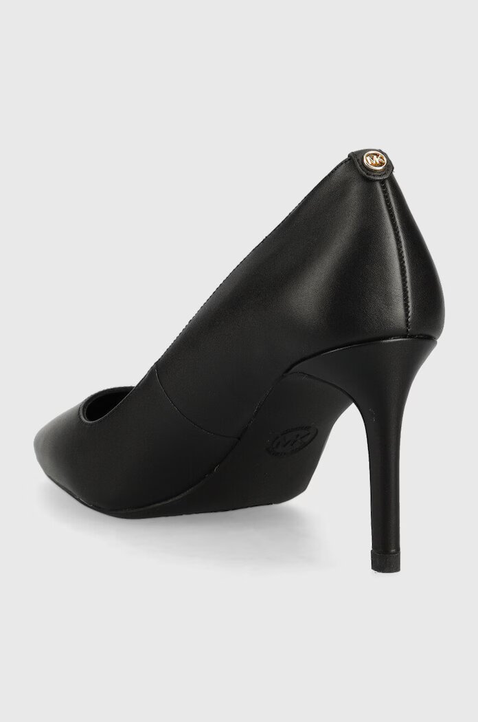 Michael Michael Kors Кожени обувки с висок ток Alina в черно 40F2HNMP2L