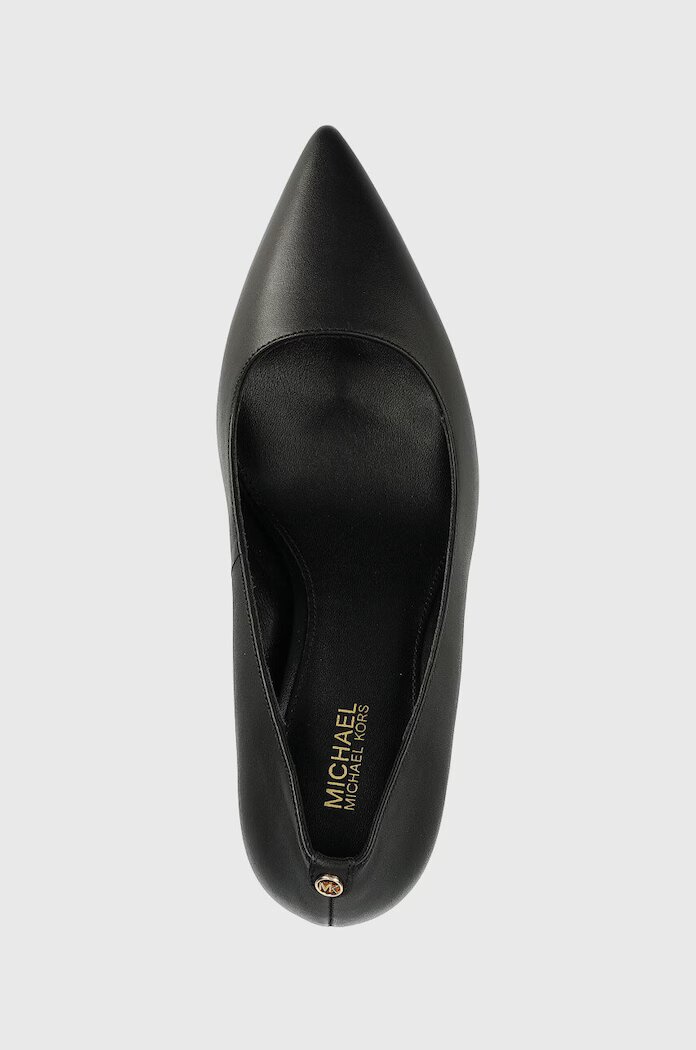 Michael Michael Kors Кожени обувки с висок ток Alina в черно 40F2HNMP2L