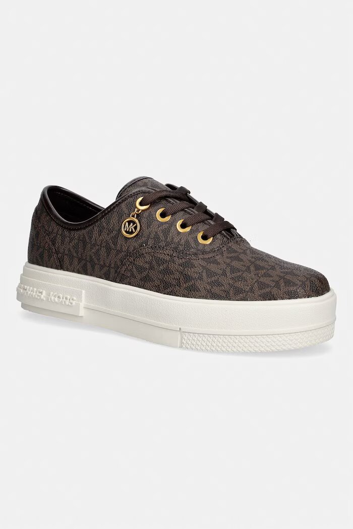 Michael Michael Kors Lindsey Lace Up маратонки дамски кафяви с платформа 43T6LDFS1B.200