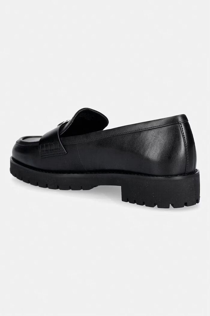 Michael Michael Kors лоуфъри дамски от кожа Jaelyn Lug Loafer черни 40T6JLFP1L.001