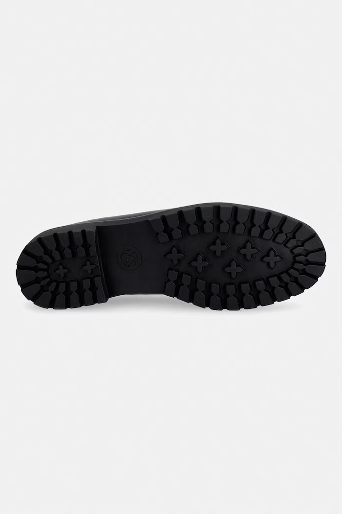 Michael Michael Kors лоуфъри дамски от кожа Jaelyn Lug Loafer черни 40T6JLFP1L.001