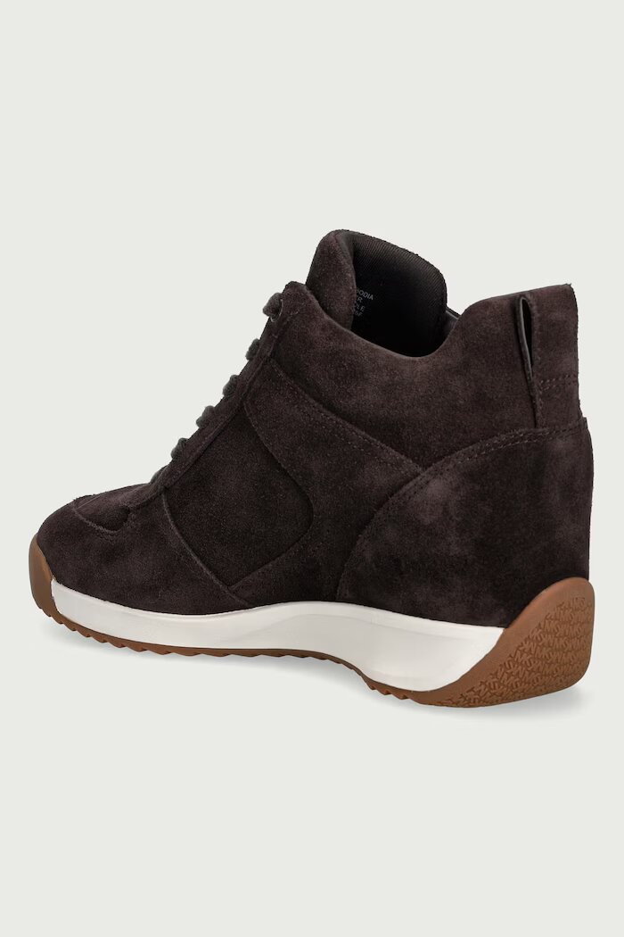 Michael Michael Kors Nikko S2 Wedge Trainer маратонки дамски от велур кафяви 43F6NKFS1S.251