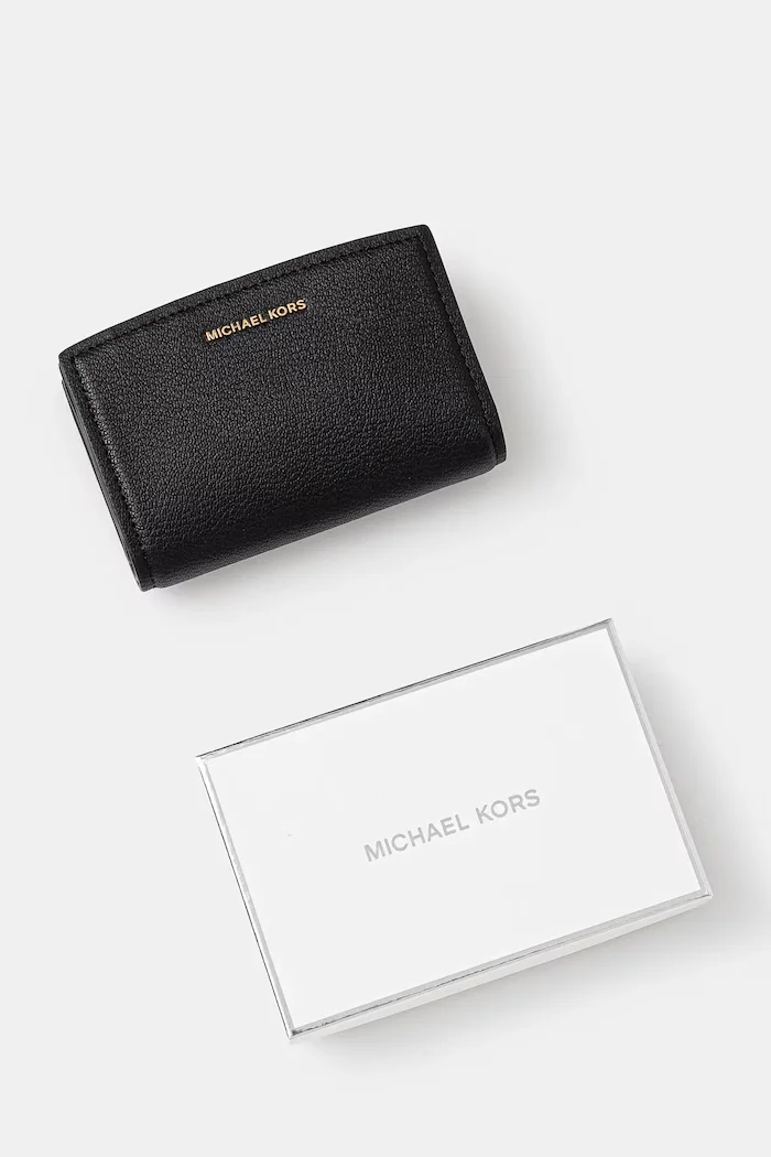 Michael Michael Kors портфейл дамски от кожа черен 32S5GYTZ2L