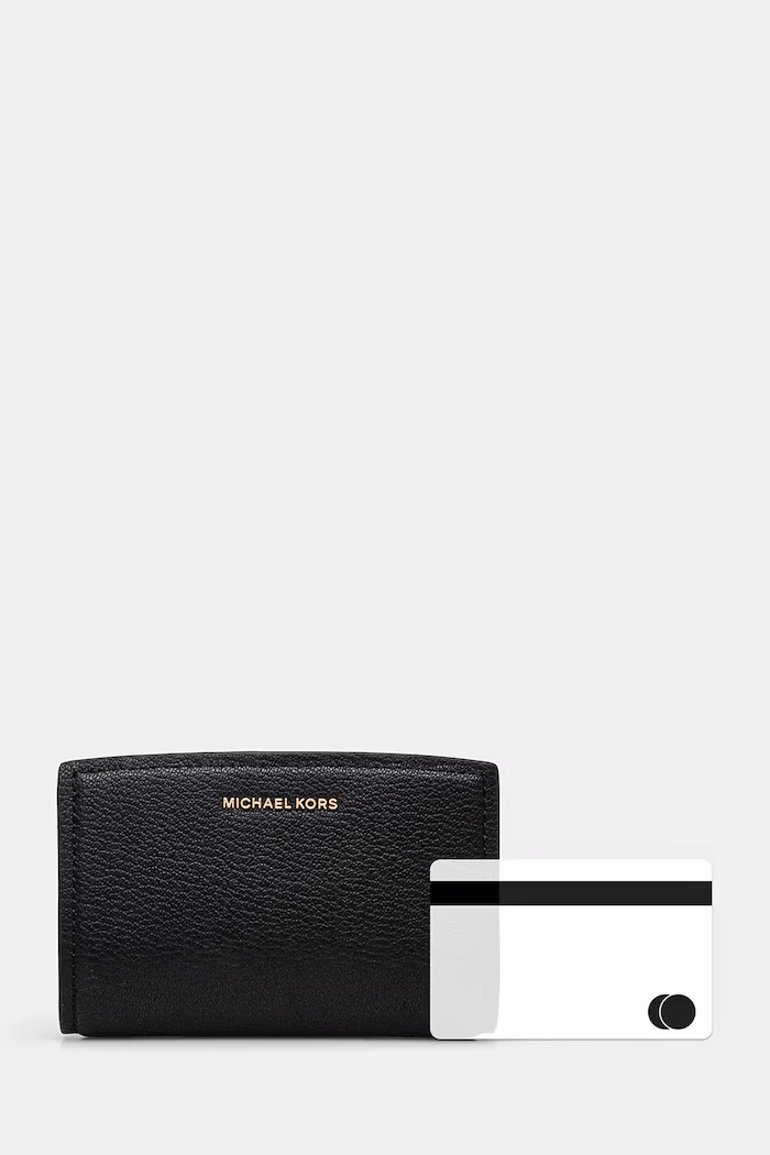 Michael Michael Kors портфейл дамски от кожа черен 32S5GYTZ2L