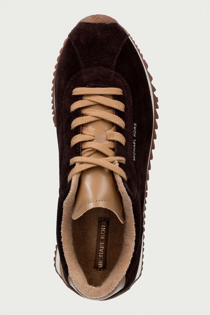 Michael Michael Kors Rhodes Trainer маратонки дамски от велур кафяви 43F5RHFS1S.240