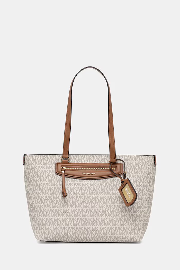Michael Michael Kors шопинг чанта дамска от имитация на кожа бежова 30S6GTVT2B