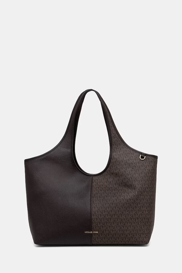 Michael Michael Kors шопинг чанта дамска от имитация на кожа Henly кафява 30T6G51T9B