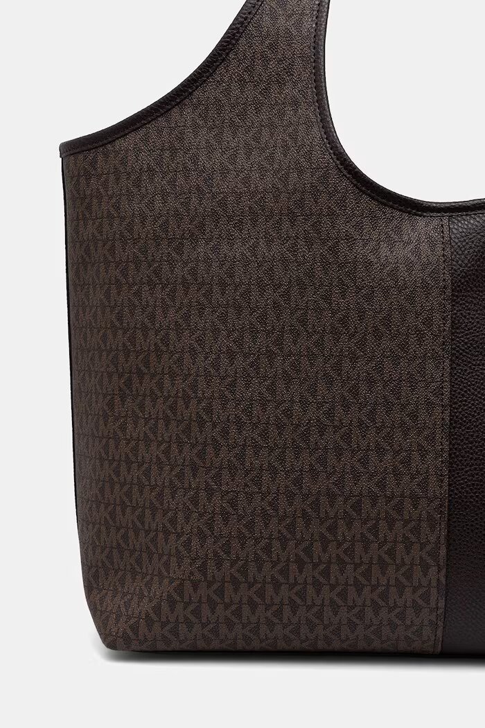 Michael Michael Kors шопинг чанта дамска от имитация на кожа Henly кафява 30T6G51T9B