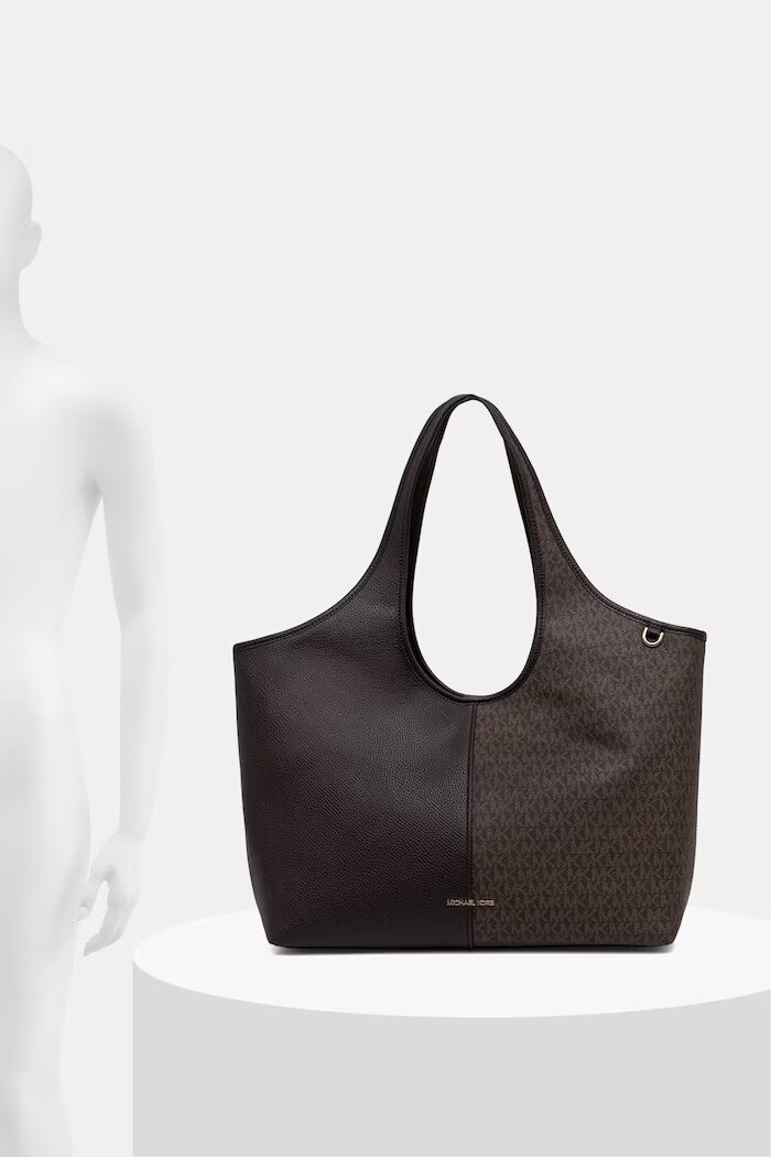Michael Michael Kors шопинг чанта дамска от имитация на кожа Henly кафява 30T6G51T9B