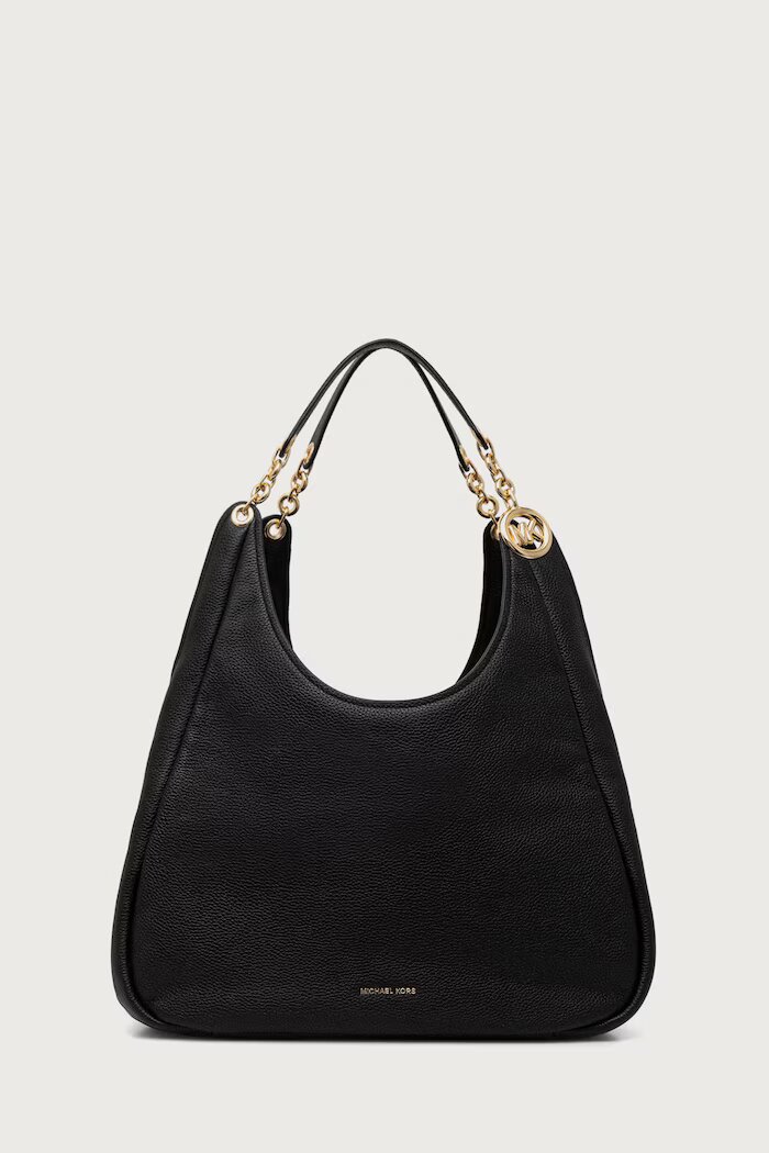 Michael Michael Kors шопинг чанта дамска от кожа ELLIE черна 30F6GEJE7L