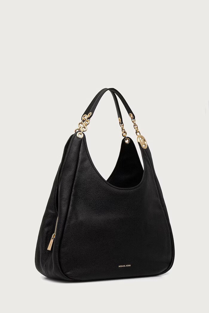 Michael Michael Kors шопинг чанта дамска от кожа ELLIE черна 30F6GEJE7L