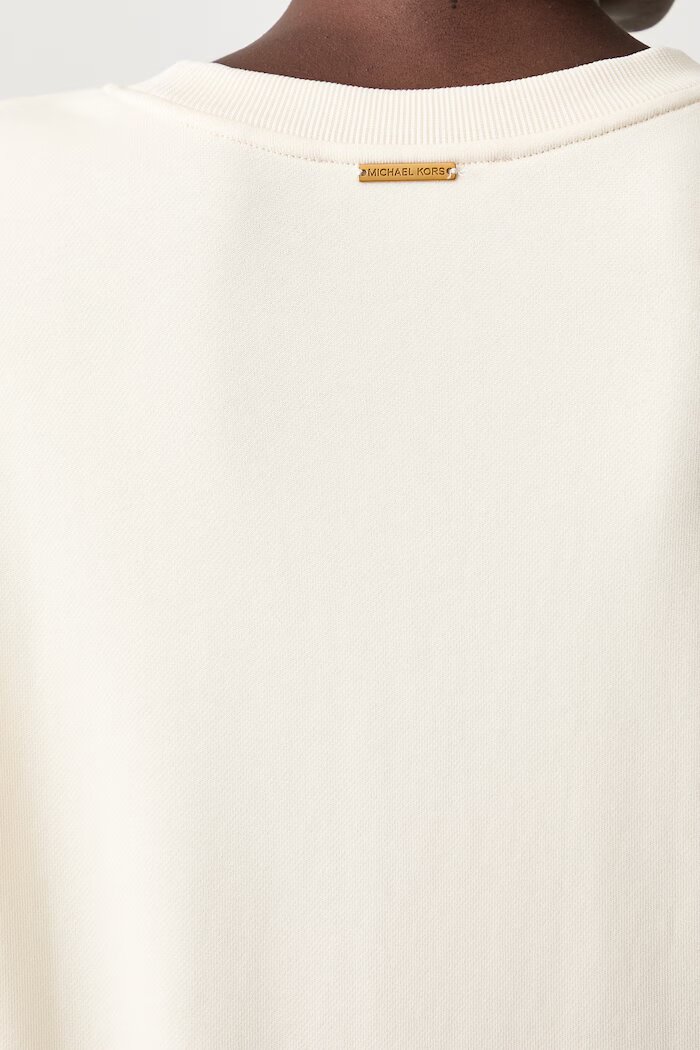 Michael Michael Kors суичър дамски от памук бежов MR651Z64MY