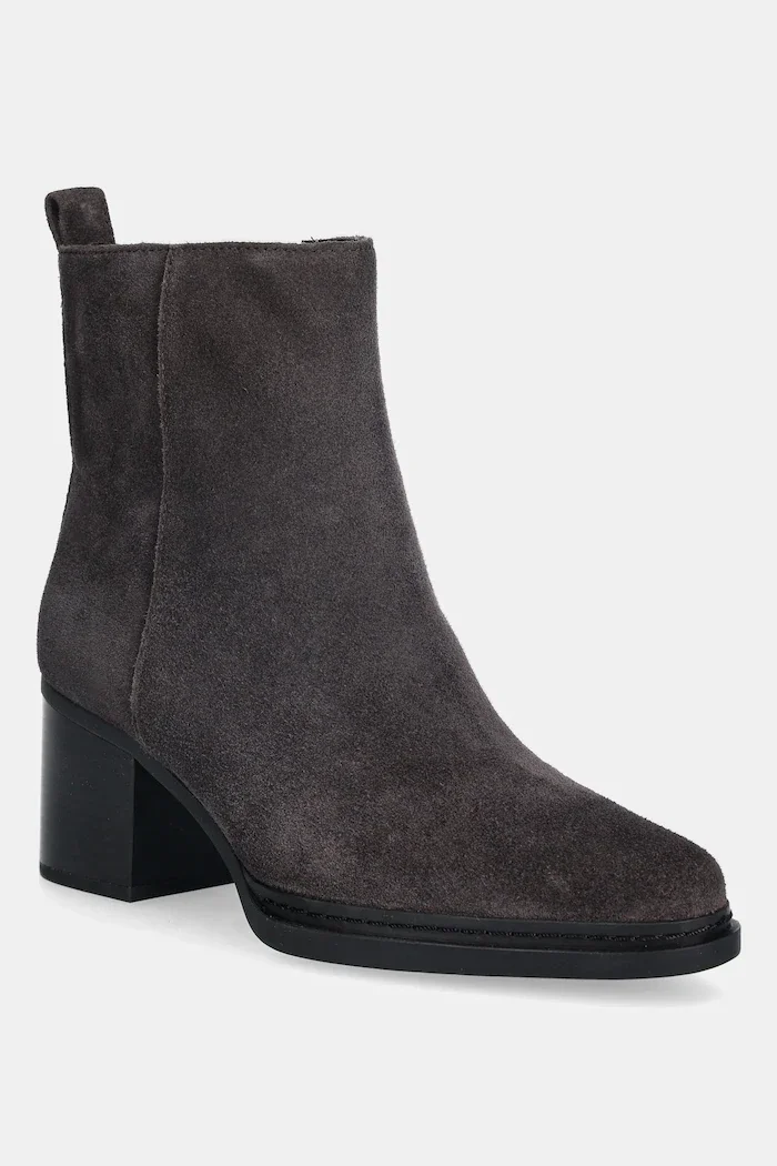 Michael Michael Kors Велурени боти Lex в кафяво с дебел ток 40F5LXME5S.251